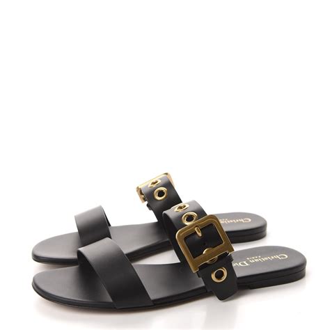 christian dior flat slides.